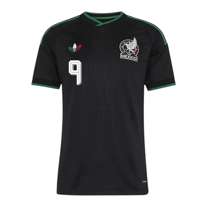 Camisola Mexico 2026 Alternativa Preta Versão Adepto RAÚL #9