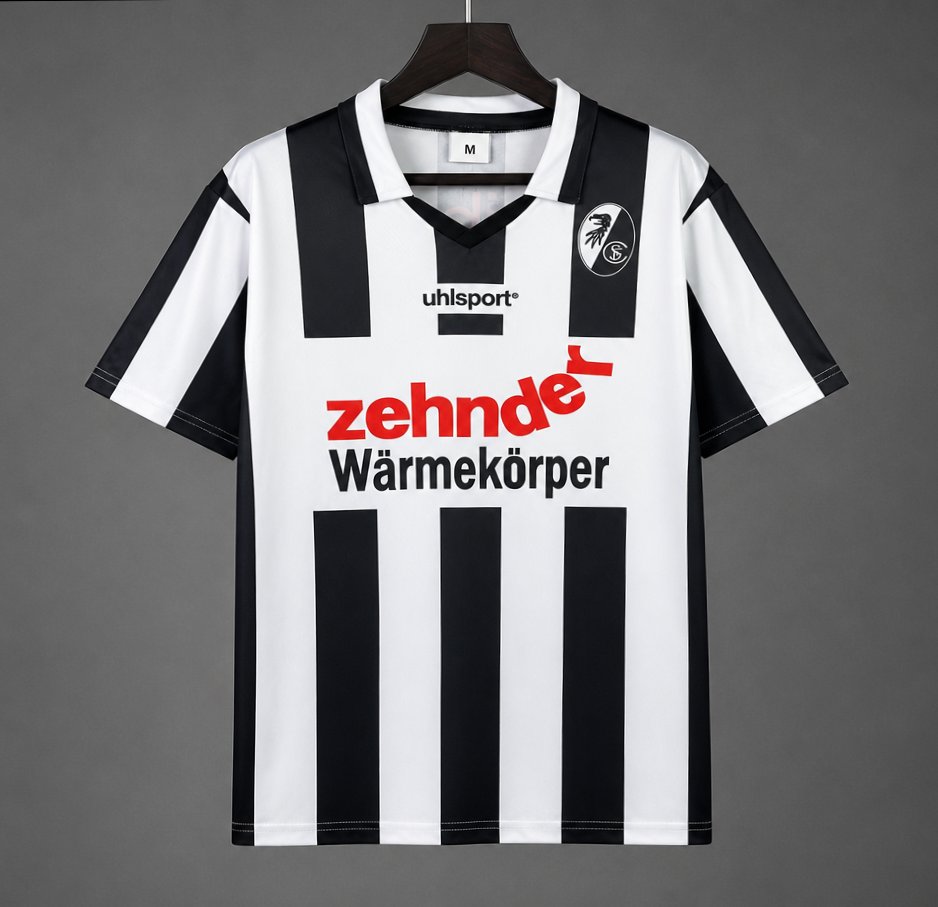 Camisola SC Freiburg 1994-95 Alternativa Branca Versão Adepto