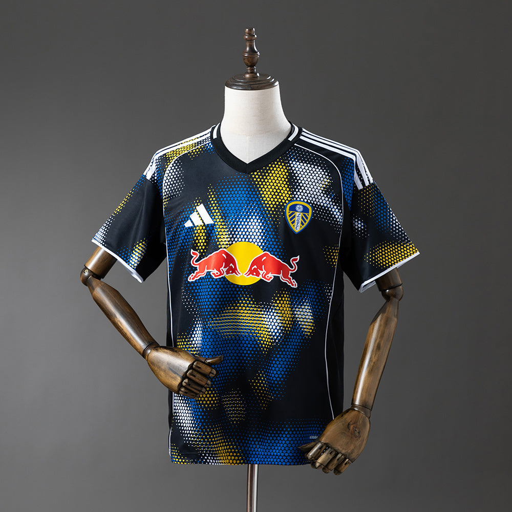 Camisola Leeds-U 2025-26 Alternativa Azul Escura Versão Adepto