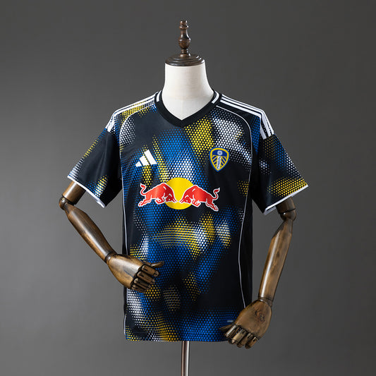 Camisola Leeds-U 2025-26 Alternativa Azul Escura Versão Adepto