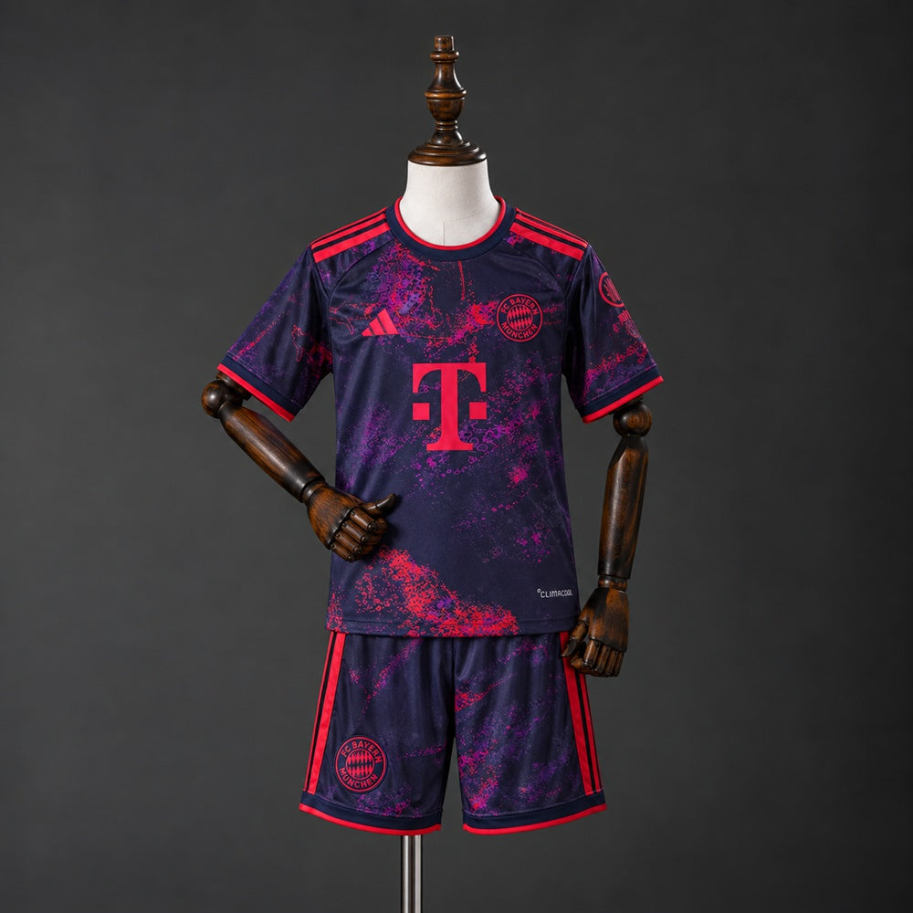 Kit Criança FC Bayern Munique 2026-27 Alternativo Azul