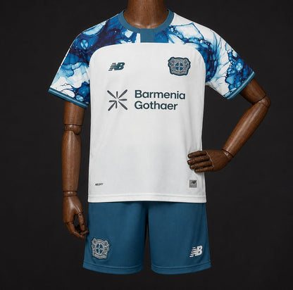 Kit Criança Bayer 04 Leverkusen 2026-27 Alternativo Branco