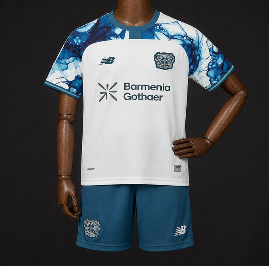 Kit Criança Bayer 04 Leverkusen 2026-27 Alternativo Branco