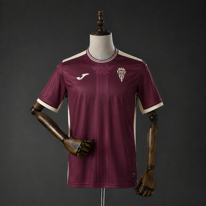 Camisola Cordoba CF 2026-27 Alternativa Vermelha Versão Adepto