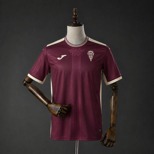 Camisola Cordoba CF 2026-27 Alternativa Vermelha Versão Adepto