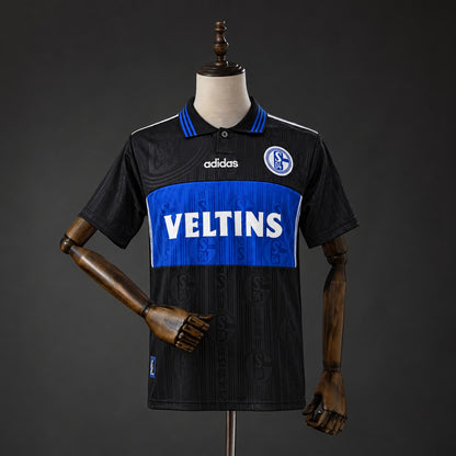 Camisola Schalke 04 1998-99 Alternativa Preta Versão Adepto