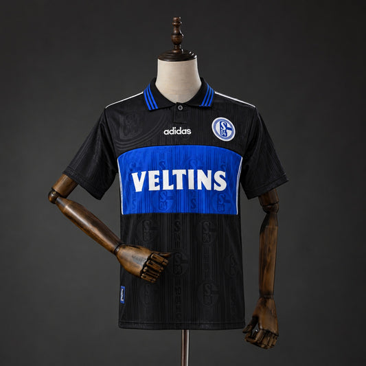 Camisola Schalke 04 1998-99 Alternativa Preta Versão Adepto