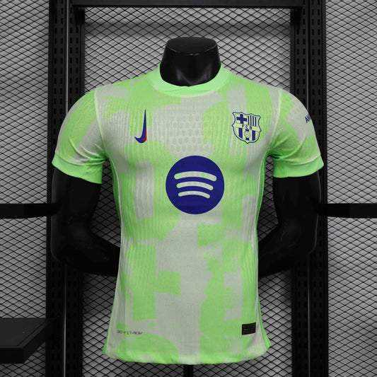 Camisola FC Barcelona 2024-25 Alternativa Verde Versão Jogador