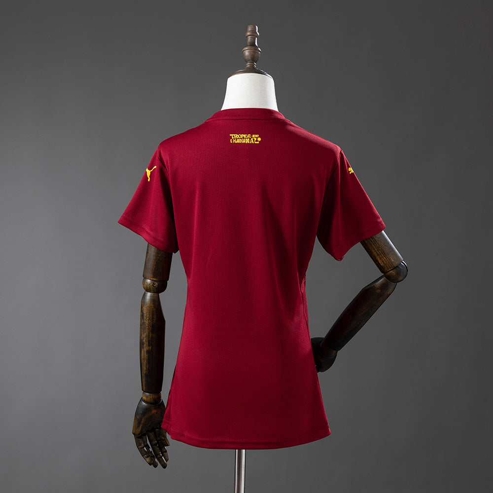Camisola EC Bahia 2025-26 Alternativa Vermelha Lisa Versão Mulher