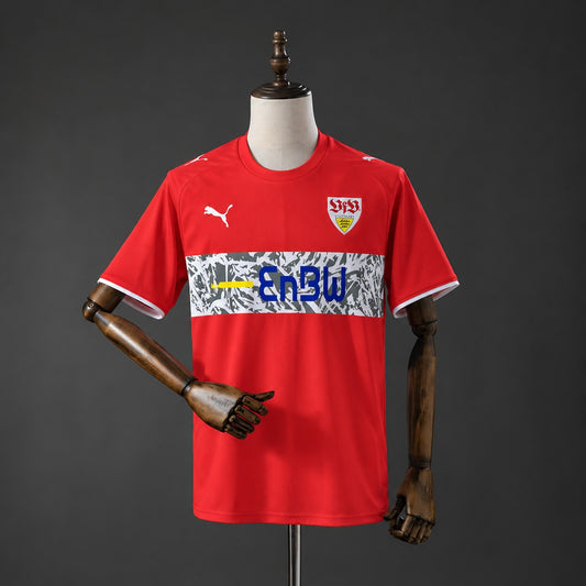 Camisola VfB Estugarda 2006-07 Alternativa Vermelha Versão Adepto