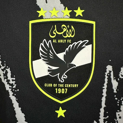 Camisola Al Ahly FC 2025-26 Alternativa Preta Versão Adepto