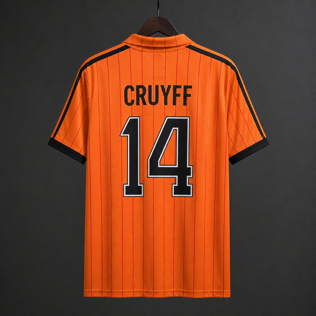 Camisola Paises Baixos 1982 Principal Versão Adepto CRUYFF #14