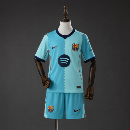 Kit Criança FC Barcelona 2026-27 Alternativo Azul