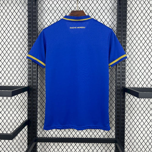Camisola AS Monaco 2025-26 Alternativa Azul Versão Adepto