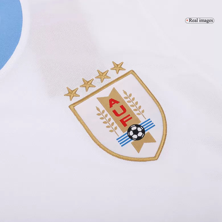 Camisola Uruguai 2024 Alternativa Branca Versão Adepto