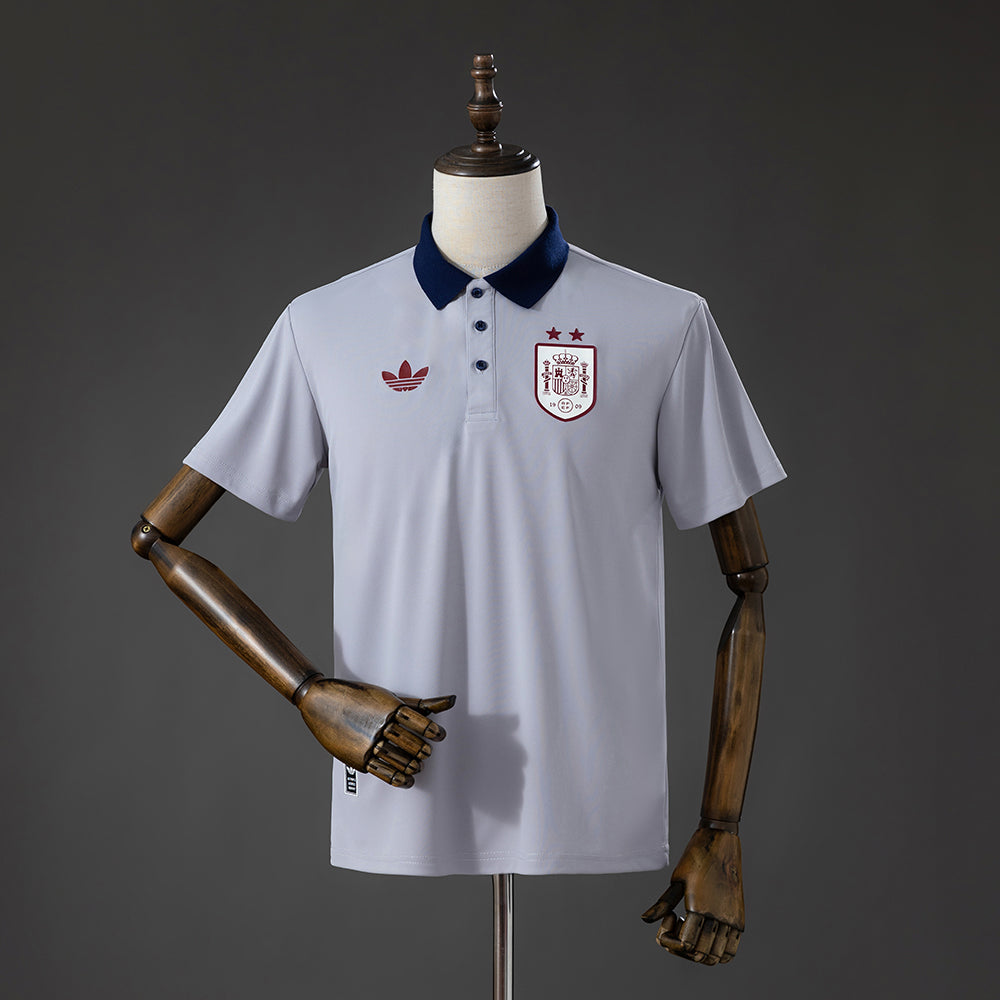 Polo Espanha 2026 Cinzento 2 Estrelas