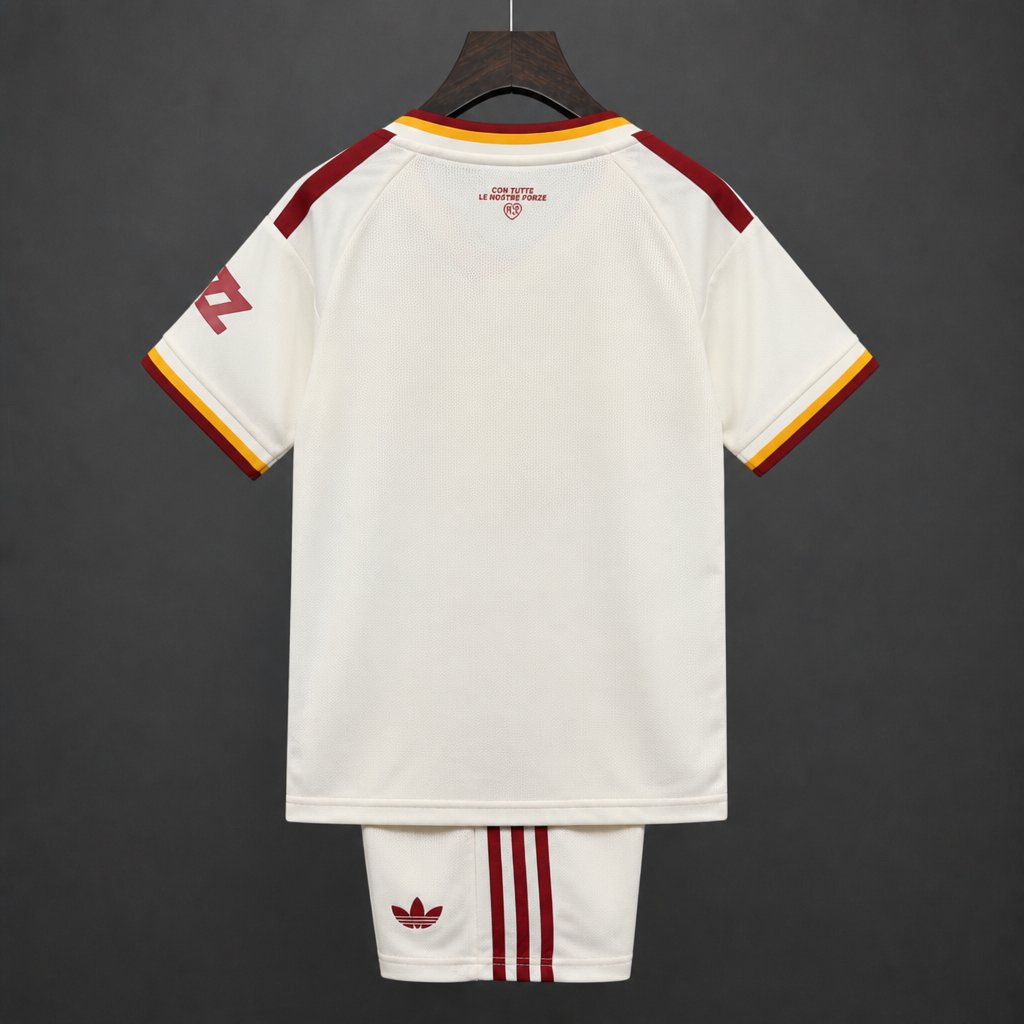 Kit Criança AS Roma 2026-27 Alternativo Branco