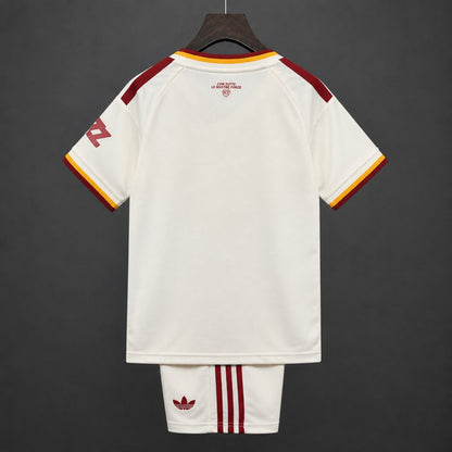 Kit Criança AS Roma 2026-27 Alternativo Branco
