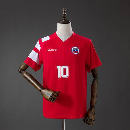 Camisola Chile 1994 Principal Versão Adepto #10