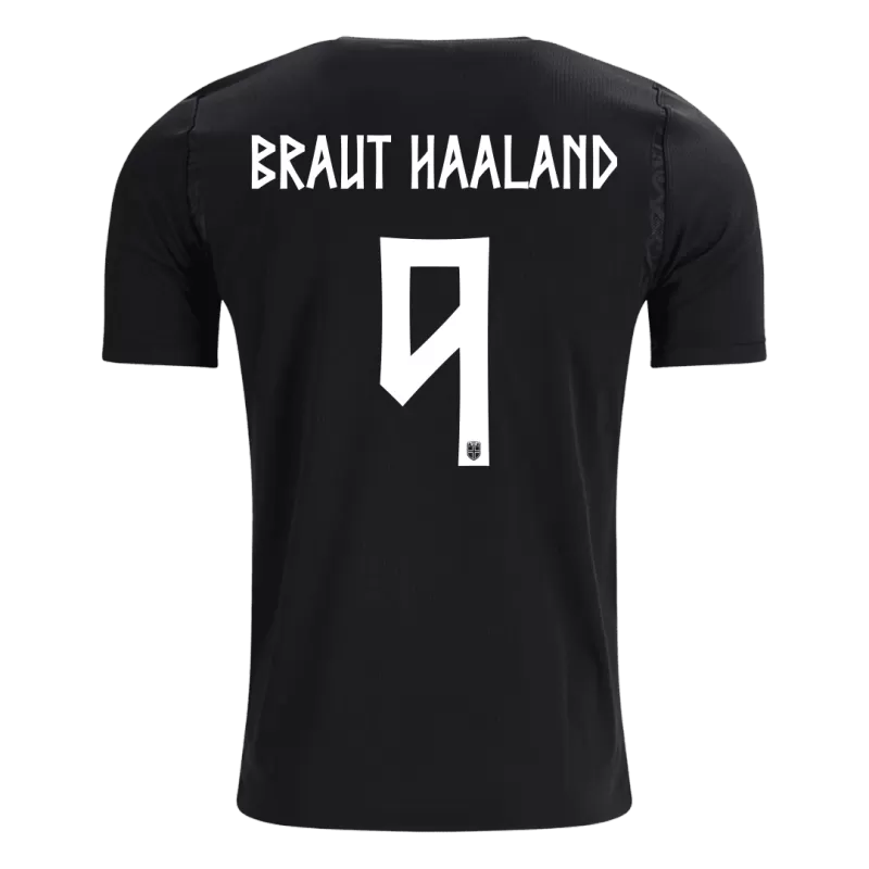 Camisola Noruega 2026 Alternativa Preta Versão Adepto BRAUT HAALAND #9