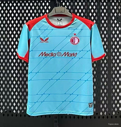 Camisola Feyenoord 2025-26 Alternativa Azul Versão Adepto