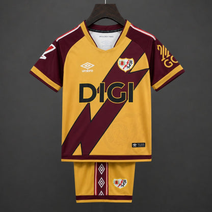 Kit Criança Rayo Vallecano 2026-27 Alternativo Amarelo