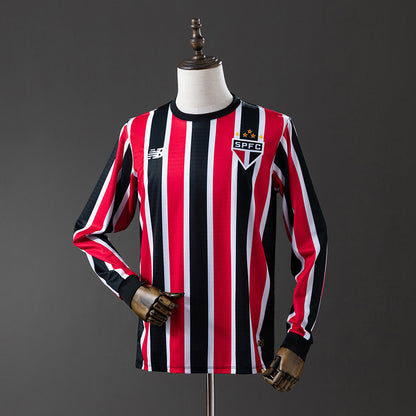 Camisola Manga Comprida São Paulo FC 2025-26 Alternativa Riscas Lisa Versão Adepto