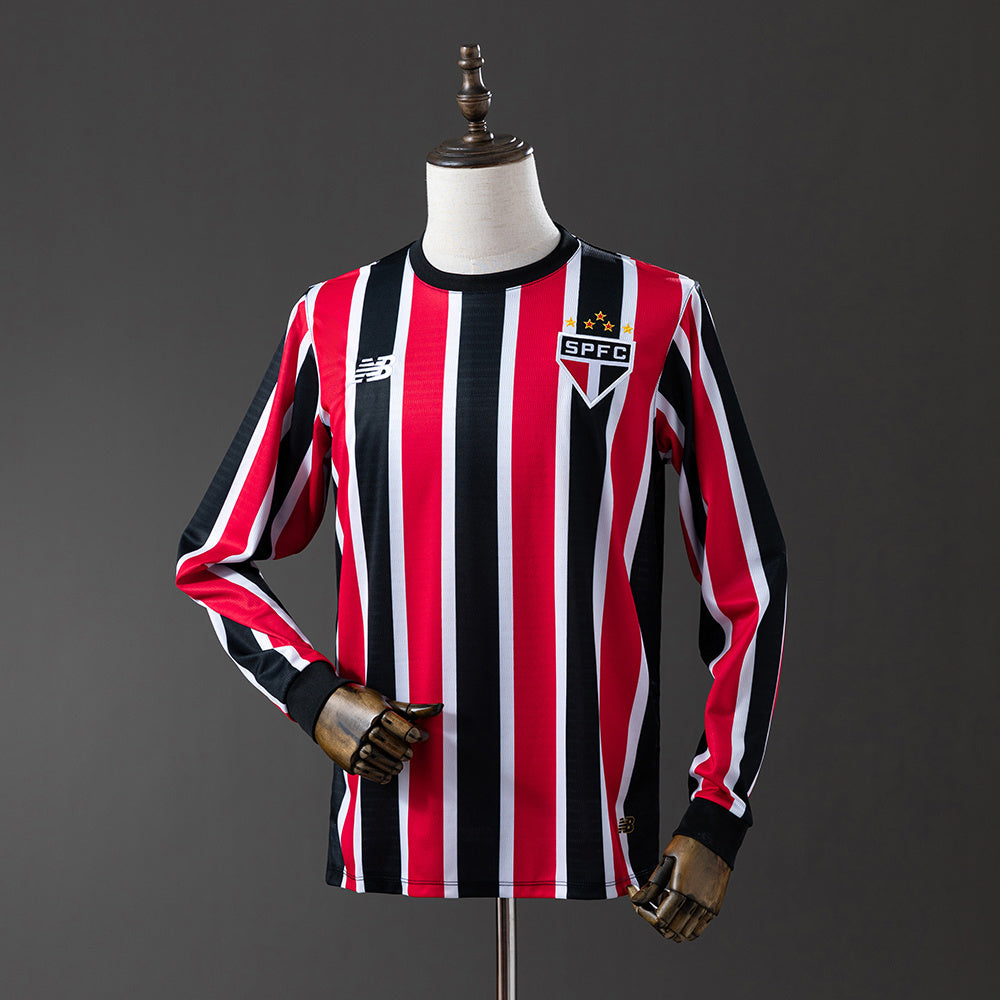 Camisola Manga Comprida São Paulo FC 2024-25 Alternativa Riscas Lisas Versão Adepto