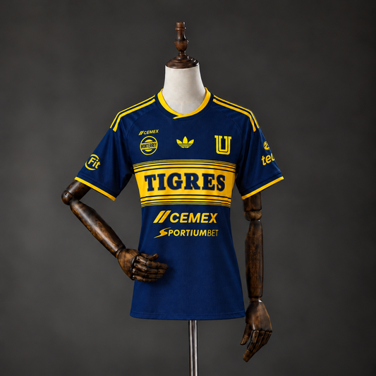 Camisola Tigres UANL 2026-27 Alternativa Azul Versão Mulher