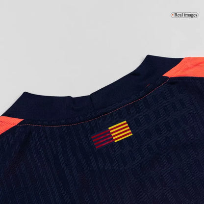 Camisola FC Barcelona 2025-26 Alternativa Laranja UCL Versão Adepto ROONY #19