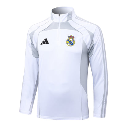 Fato de Treino Real Madrid CF 2025-26 - Camisola com Fecho
