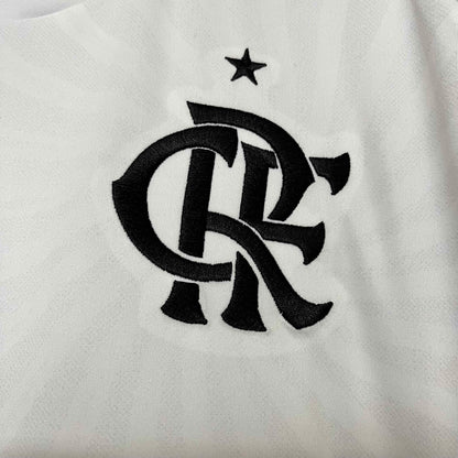 Camisola Flamengo 2024-25 Alternativa Branca Versão Adepto