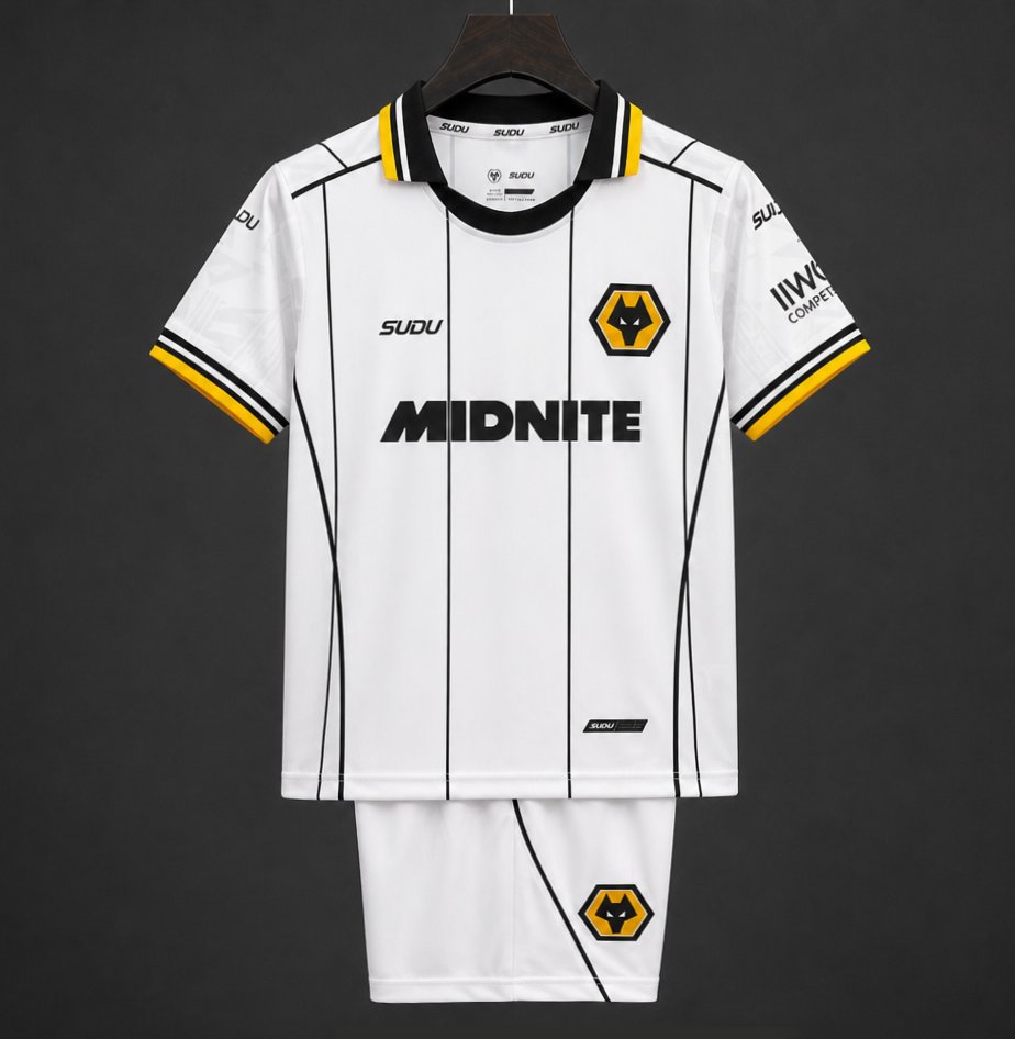 Kit Criança WOL 2026-27 Alternativo Branco
