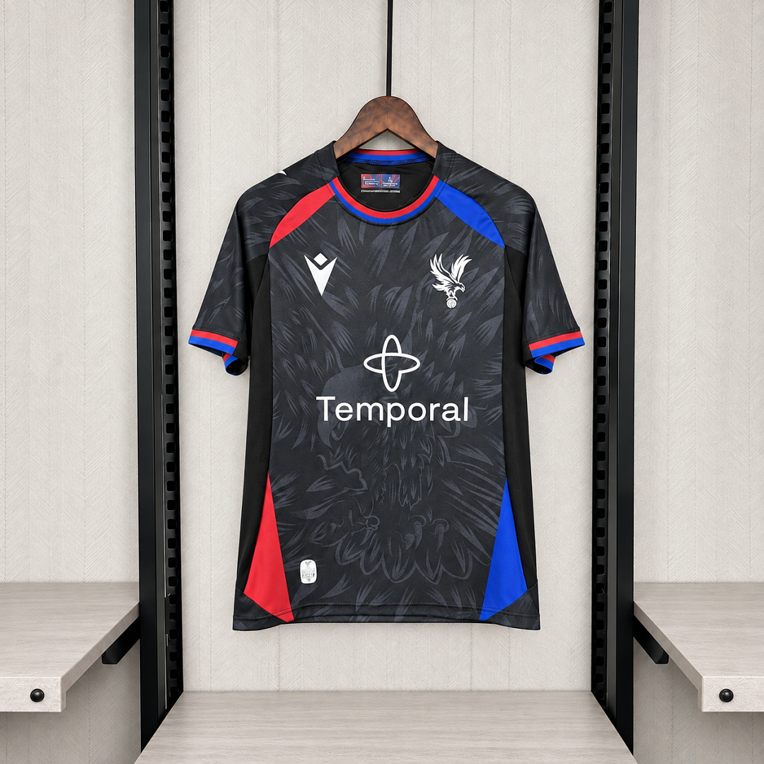 Camisola CRY-PAL 2026-27 Alternativa Preta Versão Adepto