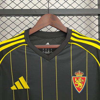 Camisola Real Saragoça 2025-26 Alternativa Preta Versão Adepto
