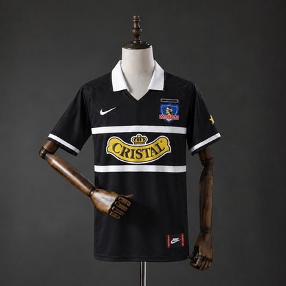 Camisola CSD Colo Colo 1996-97 Alternativa Preta Versão Adepto