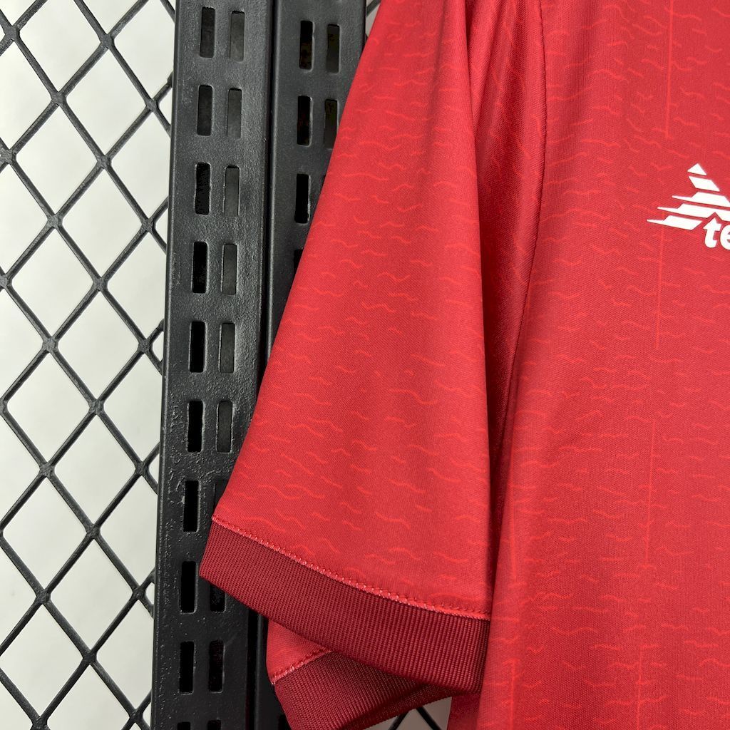 Camisola Cabo Verde 2024 Alternativa Vermelha Versão Adepto (Entrega imediata)