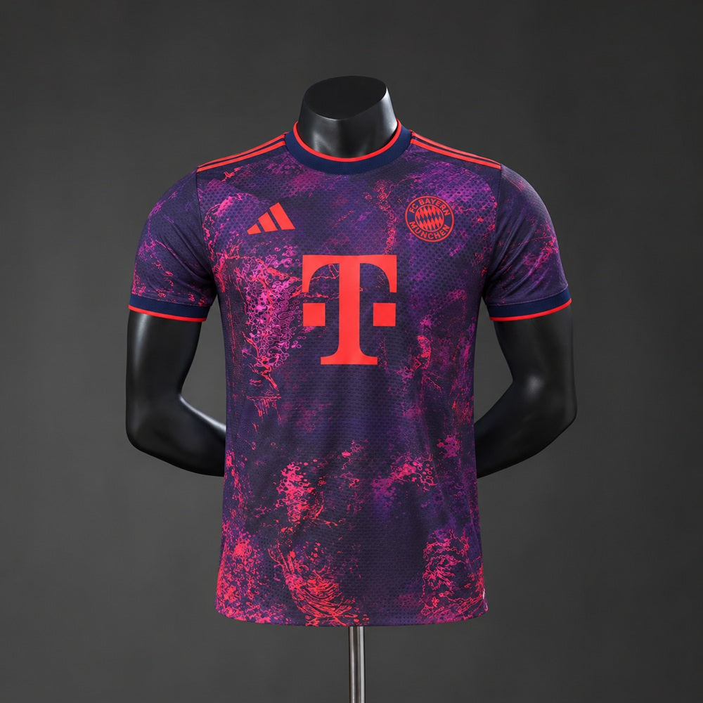 Camisola FC Bayern Munique 2026-27 Alternativa Azul Versão Jogador