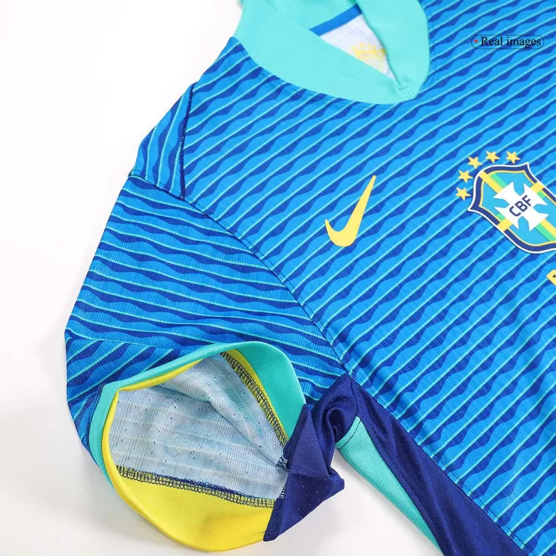 Camisola Brasil 2024 Alternativa Azul Versão Adepto