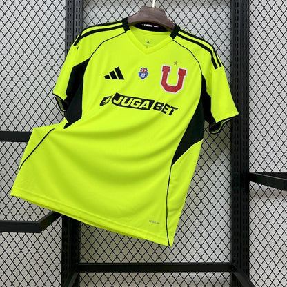 Camisola CF Universidad de Chile 2025-26 Alternativa Amarela Versão Adepto