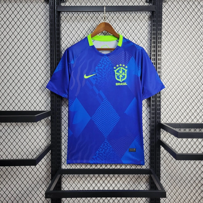 Camisola Brasil 2025 Alternativa Azul Versão Adepto