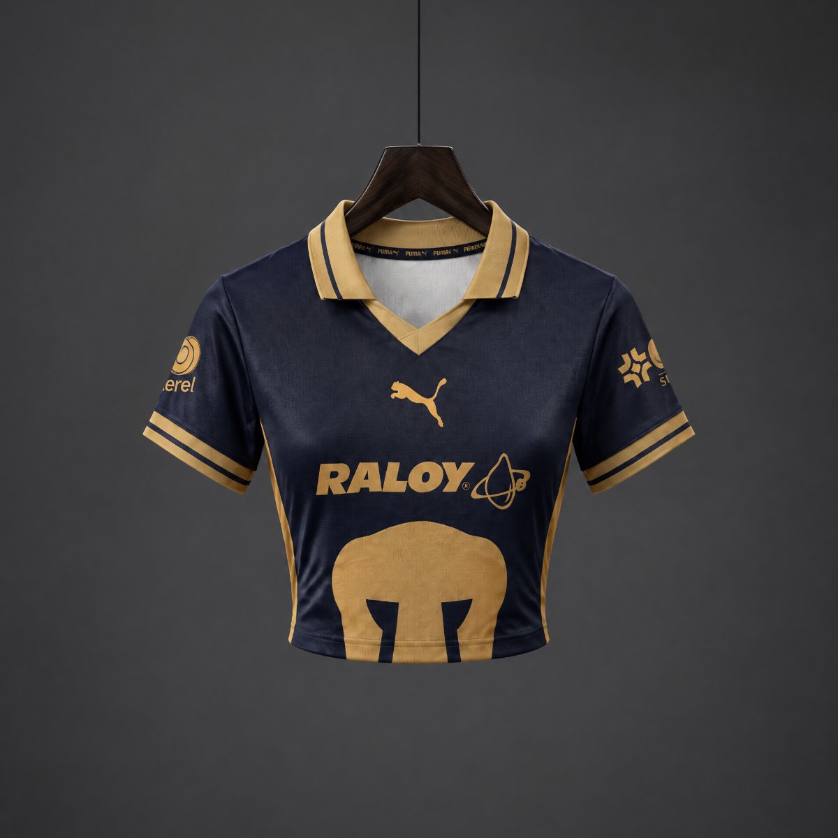 Crop Top Mulher UNAM Pumas 2026-27 Alternativa Azul
