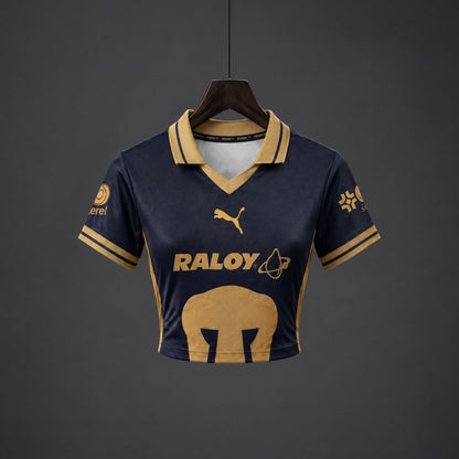 Crop Top Mulher UNAM Pumas 2026-27 Alternativa Azul