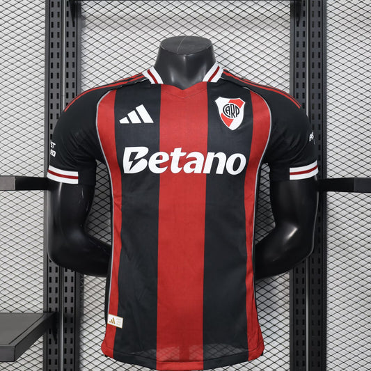 Camisola CA River Plate 2025-26 Alternativa Riscas CWC Versão Jogador