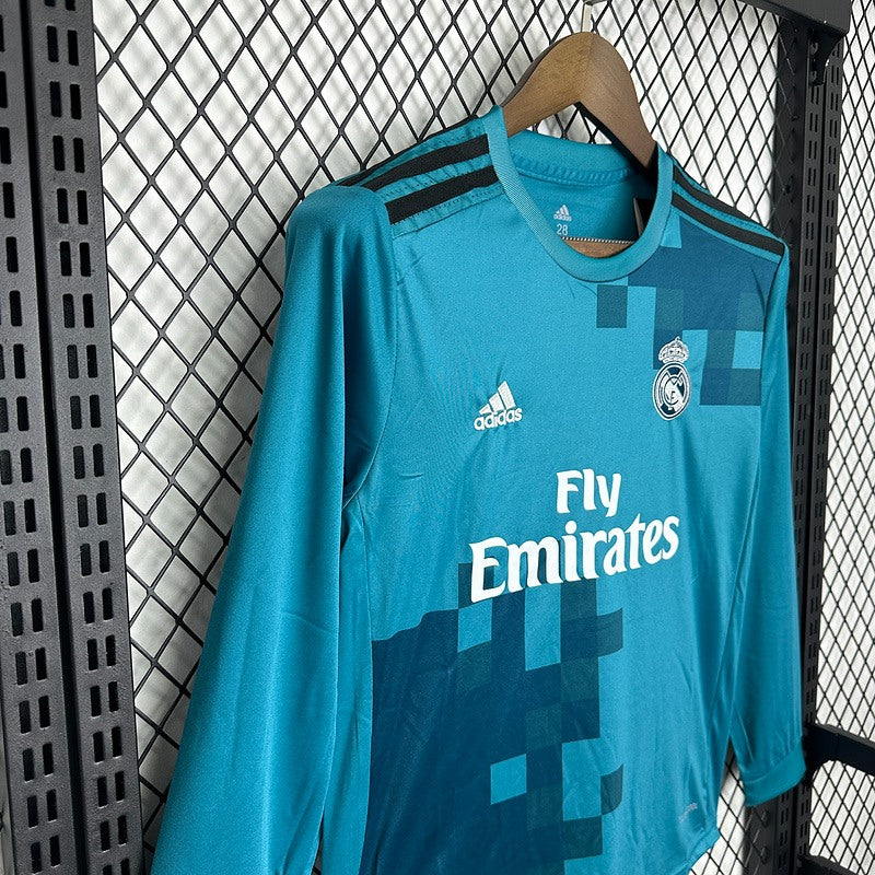 Kit Criança Manga Comprida Real Madrid 2016-17 Alternativo