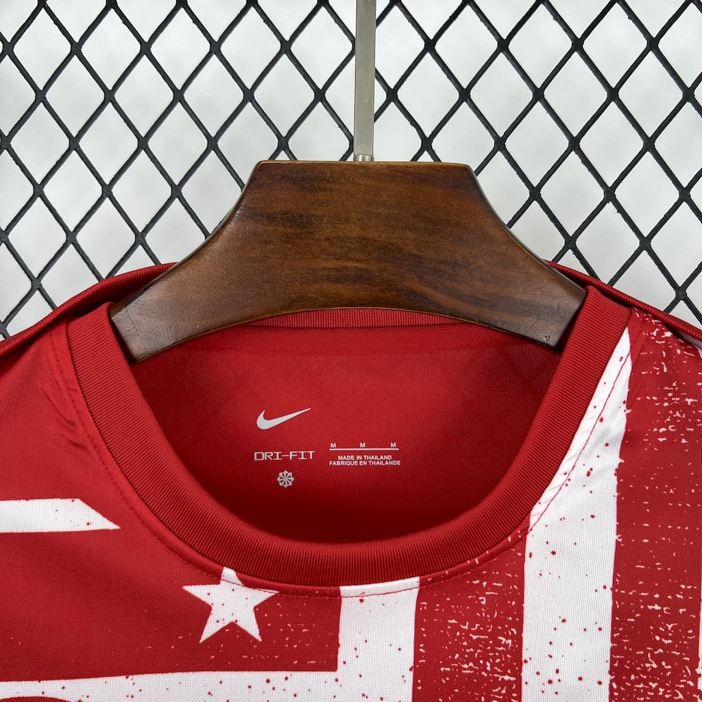 Camisola Manga Comprida Atletico Madrid 2025-26 Pre-Match Versão Adepto