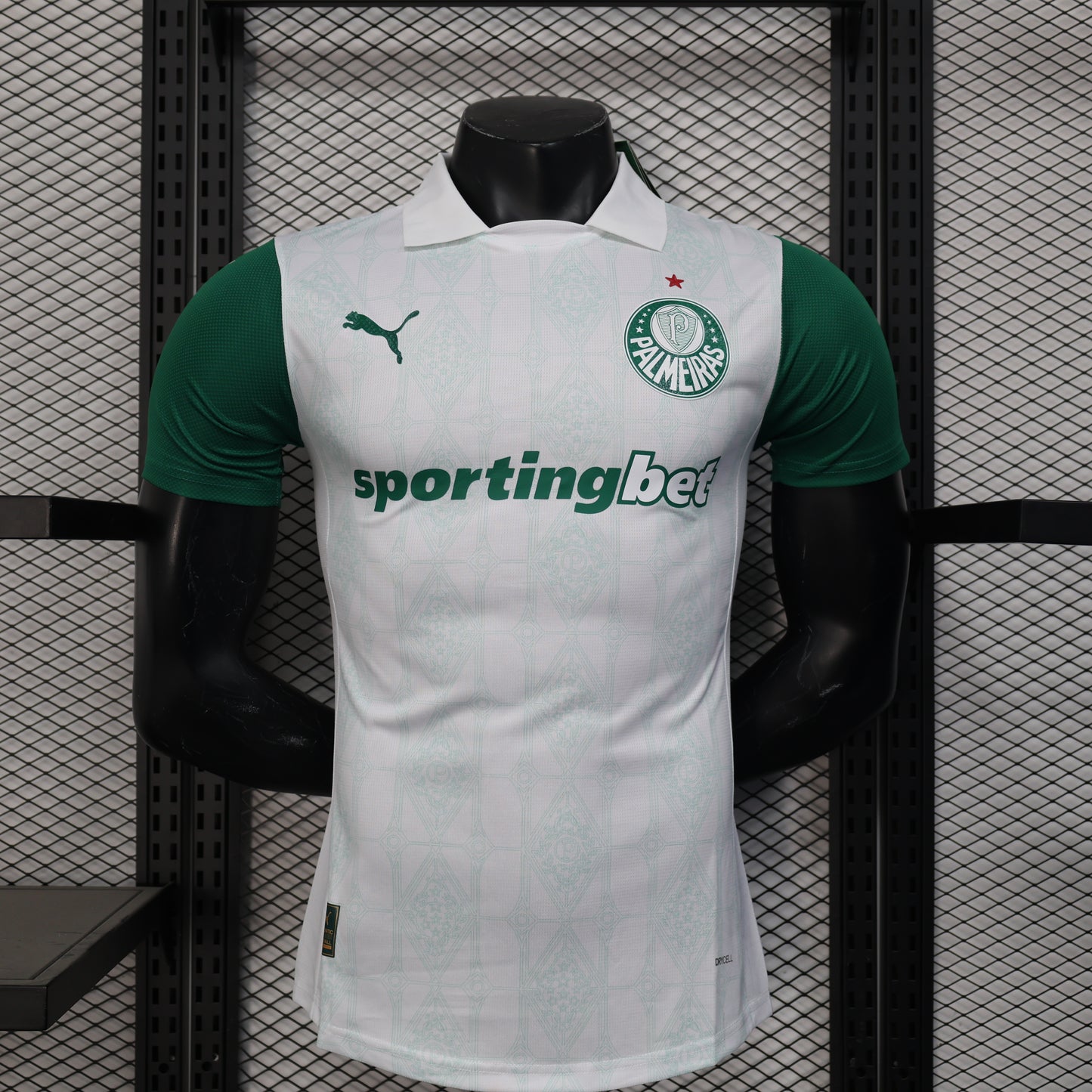 Camisola SE Palmeiras 2025-26 Alternativa Branca Versão Jogador
