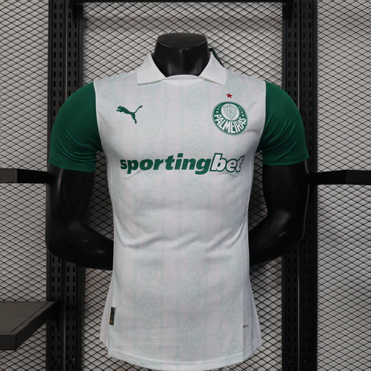 Camisola SE Palmeiras 2025-26 Alternativa Branca Versão Jogador