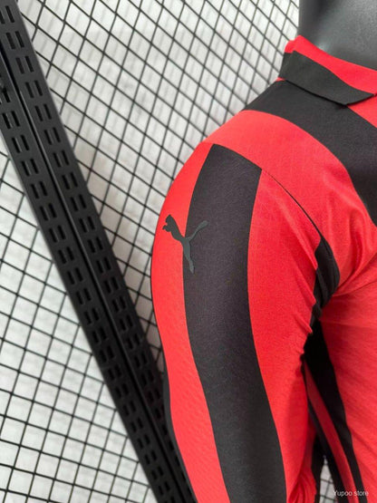 Camisola Manga Comprida Ac Milan 2024-25 Edição Especial 125º Aniversario Versão Jogador