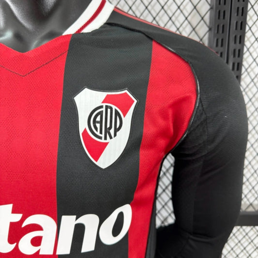 Camisola Manga Comprida CA River Plate 2025-26 Alternativa Riscas CWC Versão Jogador